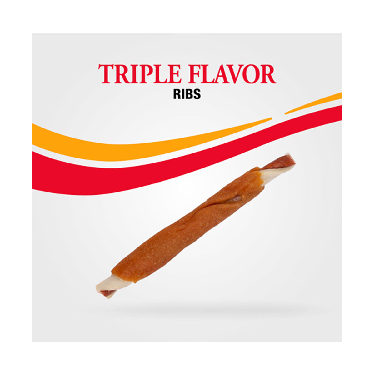 Good 'n' Fun Triple Flavor Ribs Dog Treats, 4 oz