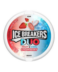 Ice Breakers Mints Duo Strawberry Puck, 1.3oz