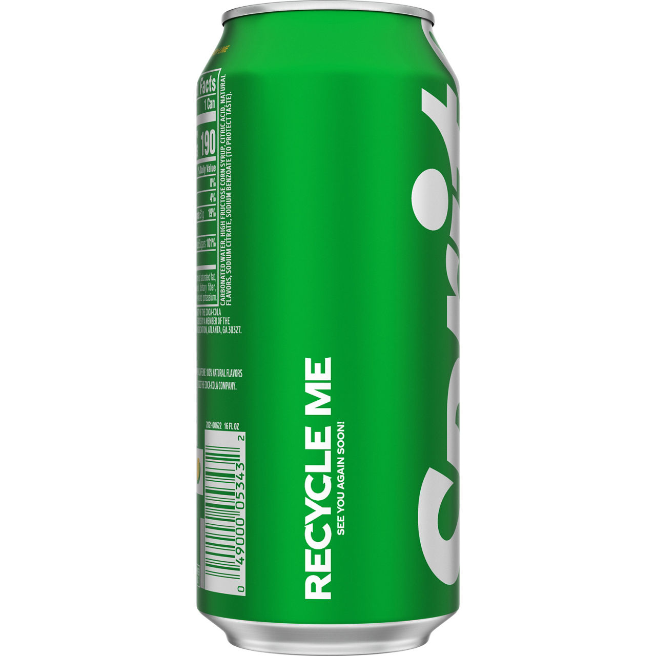 Sprite Lemon-Lime Caffeine Free Soda Soft Drink Can, 16 fl oz