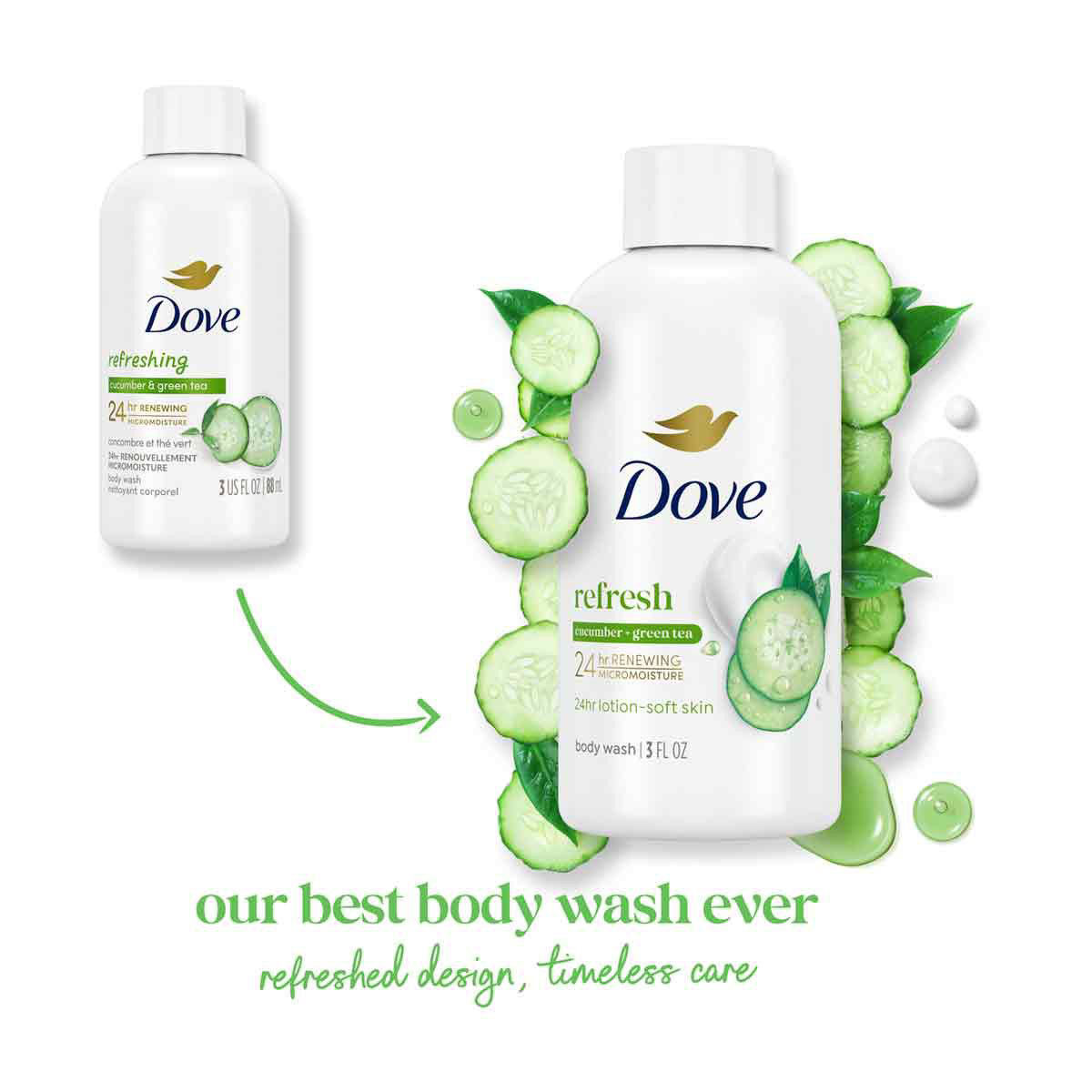 Dove Deep Moisture Body Wash, 3 fl oz