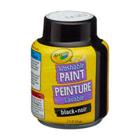 Crayola Black Washable Paint, 2 fl oz