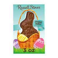 Russell Stover Easter Peanut Butter Milk Chocolate Easter Bunny, 3 oz