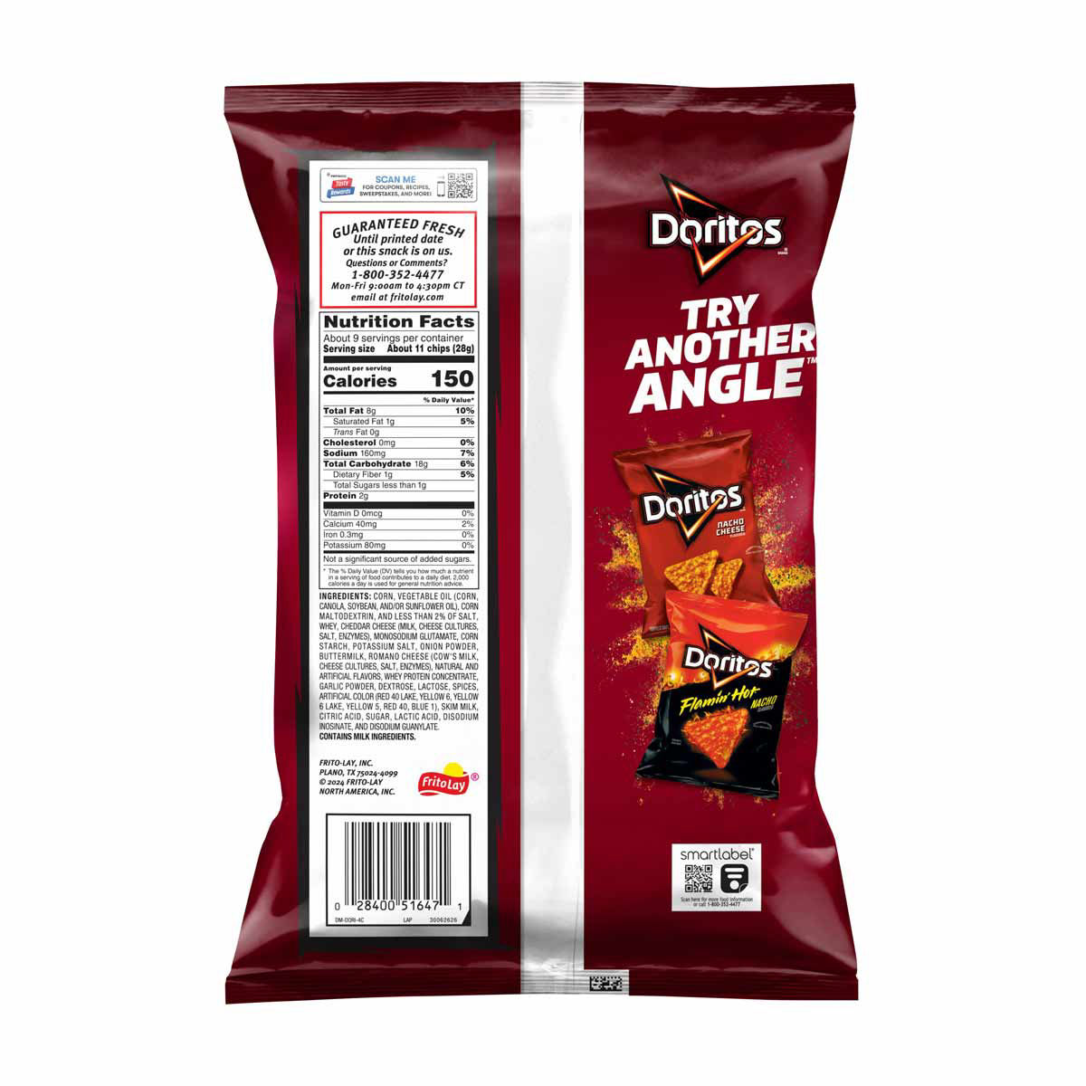 Doritos Spicy Nacho Flavored Tortilla Chips, 9.25 oz