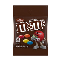 M&M'S Milk Chocolate Candy Peg Bag, 2.55 oz