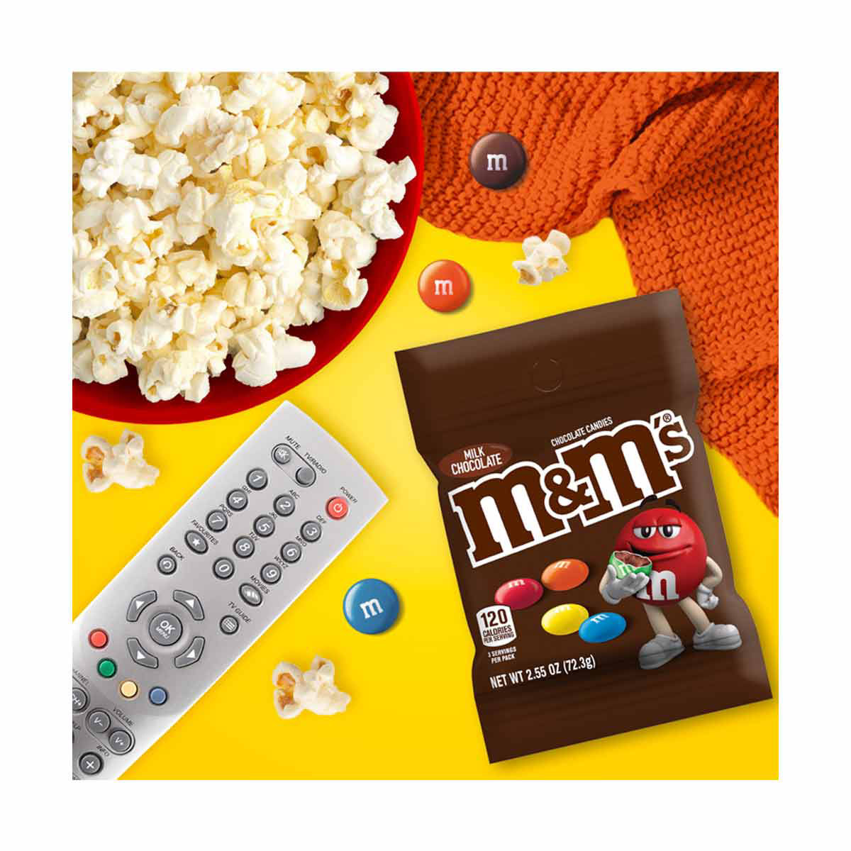 M&M'S Milk Chocolate Candy Peg Bag, 2.55 oz