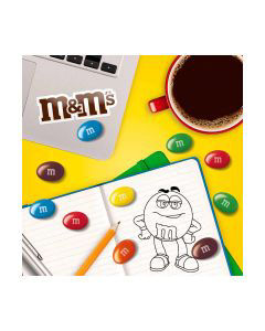 M&M'S Peanut Milk Chocolate Candy, 2.55 oz Bag