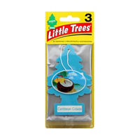 Little Trees Air Freshener, Caribbean Colada, 3 pk