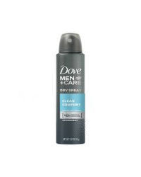 Dove Men +Care Anti-Perspirant Deodorant Dry Spray, Clean Comfort, 3.8 oz 