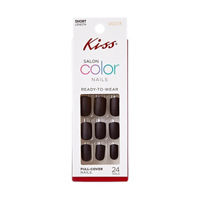 KISS Salon Color Ready-To-Wear Full Cover Nails - 24 Pieces