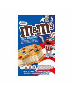 M&M'S Vanilla Ice Cream Sandwiches, 4 ct