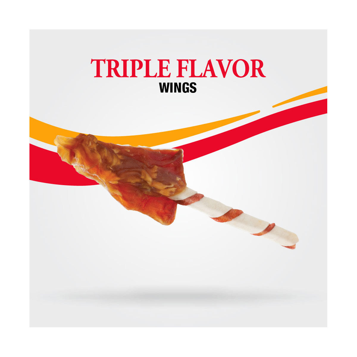 Good 'n' Fun Triple Flavor Wings Dog Treats, 4 oz