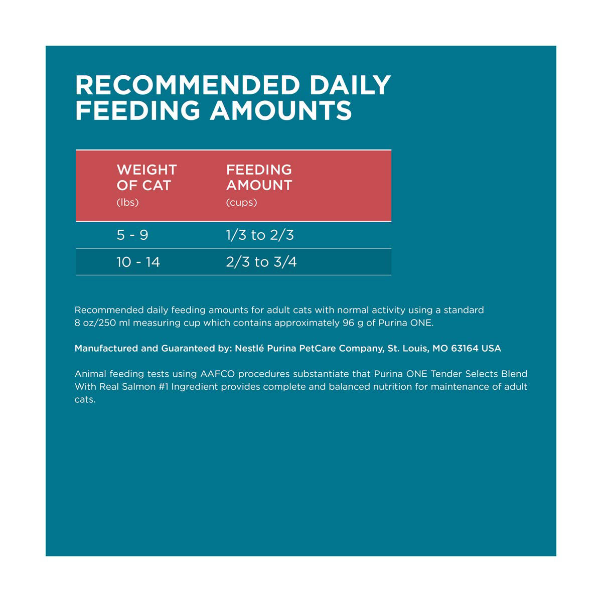 Purina ONE Natural Dry Cat Food, Tender Selects Blend With Real Salmon