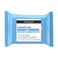 Neutrogena Fragrance-Free Cleansing Makeup Remover Face Wipes, 25