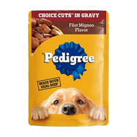 Pedigree Choice Cuts In Gravy Filet Mignon Flavor Adult Soft Wet Dog Food Pouch,