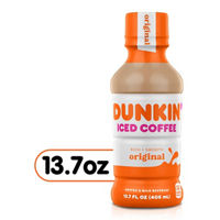 Dunkin' Original Iced Coffee Bottle, 13.7 fl oz