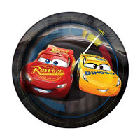 Disney Cars Round Dessert Plates, 7 in, 8 ct