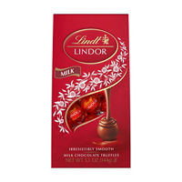 Lindt LINDOR Milk Chocolate Candy Truffles, Chocolates with Smooth, Melting Truffle Center, 5.1 oz. Bag