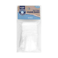 Crafter's Closet Self-Seal Clear Plastic Bags, 2" x