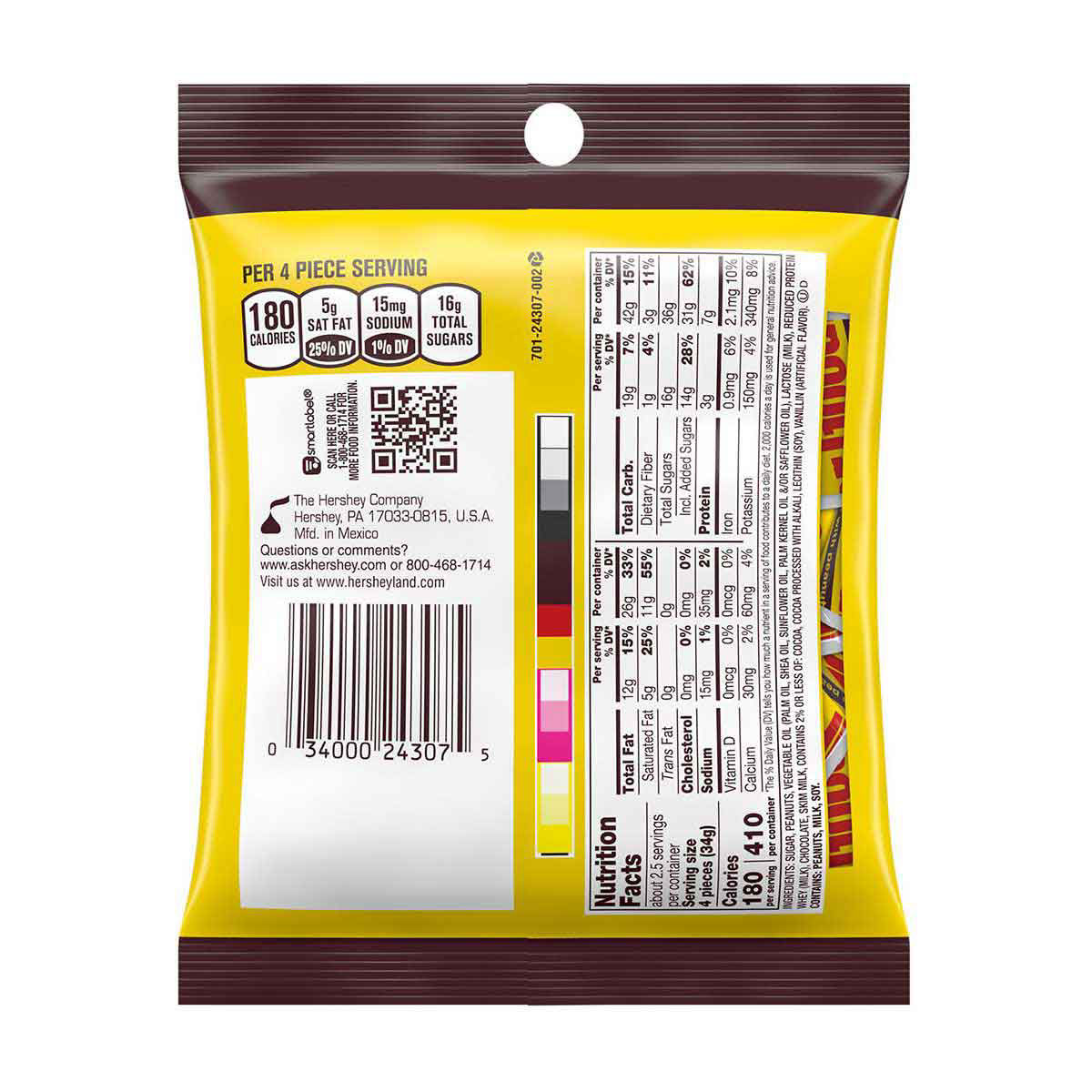 Hershey's Mr. Goodbar Milk Chocolate with Peanuts, 3 oz.