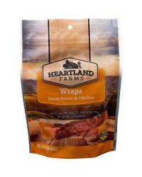 Heartland Farms Dog Treat Wraps, Sweet Potato &