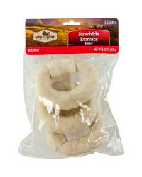 Heartland Farms Rawhide Dog Treat Donuts - Beef,