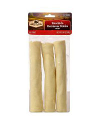 Heartland Farms Beef Rawhide Retriever Sticks Dog Treat,