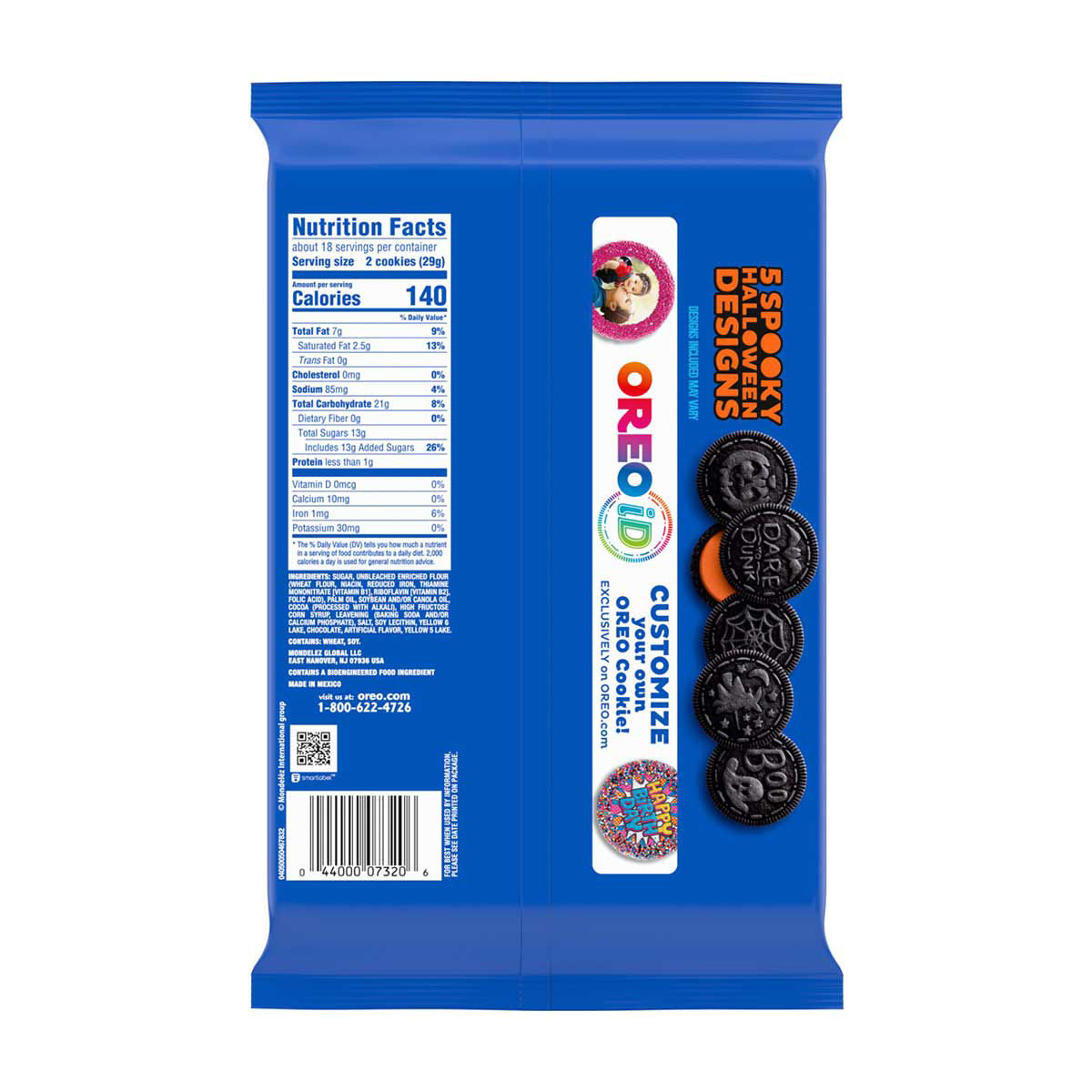 Oreo Boo Spooky Halloween Chocolate Sandwich Cookies, 18.71 oz