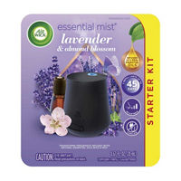 Air Wick Essential Mist Starter Kit (Diffuser + Refill), Lavender and Almond Blossom, Essential Oils Diffuser, Air Freshener