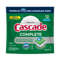 Cascade Complete Action Pacs, Dishwasher Detergent, Fresh, 12