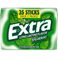 EXTRA Gum Spearmint Sugar Free Chewing Gum Pack, 35 Ct Mega Pack