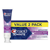 Crest 3DWhite Advanced Teeth Whitening Toothpaste, Radiant Mint,