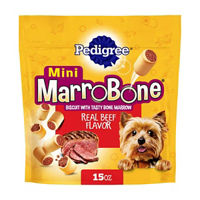 Pedigree Dry Dog Treats MarroBone Mini Real Beef Flavor, 15 oz. Bag