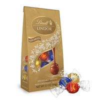 Lindt LINDOR Assorted Chocolate Candy Truffles, Chocolate with Smooth, Melting Truffle Center, 5.1 oz. Bag, Assorted