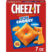 Cheez-It Cheese Crackers Extra Cheesy, Baked Snack Crackers, 7 oz