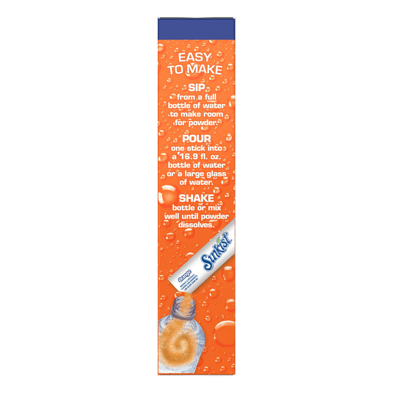 Sunkist Soda Drink Sticks Orange 6ct