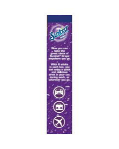 Sunkist Grape Flavored Singles To Go Drink Mix, 0.53 oz, 6 ct