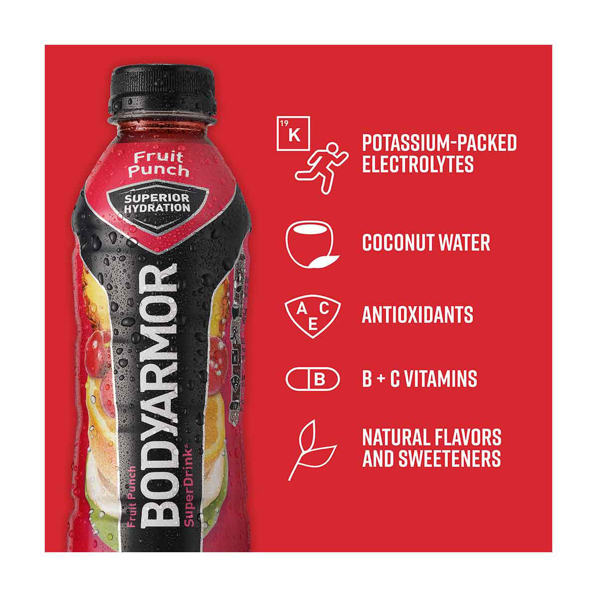 Bodyarmor Fruit Punch Sports Drink, 16 fl oz
