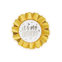 Foil "It's My Birthday" Badge