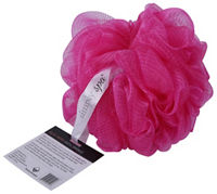 Simply Spa Silky Mesh Bath Sponge, Beige
