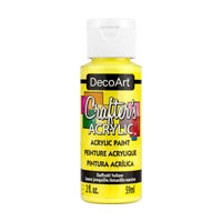 Crafter's Matte Acrylic Paint, 2 oz., Daffodil Yellow