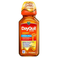 Vicks DayQuil SEVERE Honey Cold & Flu Liquid Medicine, 8 fl oz