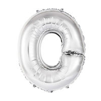 14" Foil Letter Balloon, Silver, O