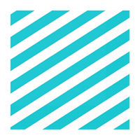 321 Party! Teal Striped Beverage Napkins, 16 ct