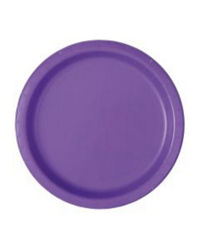 321 Party! 9" Neon Purple Party Plates, 16 ct