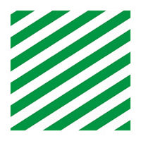 321 Party! Emerald Green Striped Beverage Napkins, 16