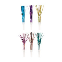 321 Party! Pastel Foil Fringed Party Squawkers, 8