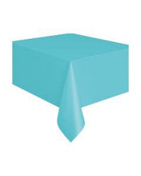 321 Party! Plastic Teal Tablecloths, 108x54 in, 3 ct