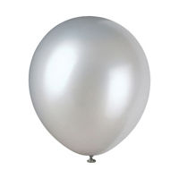 Silver Pearl Latex Balloons
