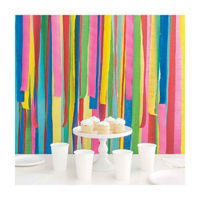 321 Party! Colorful Crepe Paper Streamer Kit, 6 pc