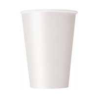 321 Party! 12 oz White Paper Cups, 10 ct